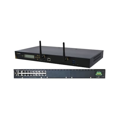 Perle IOLAN SCG18 S-WD Console Server: 16 x software selectable RS232/422/485 RJ45 interfaces, 2 04035390